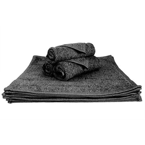 1x Face Towel Black