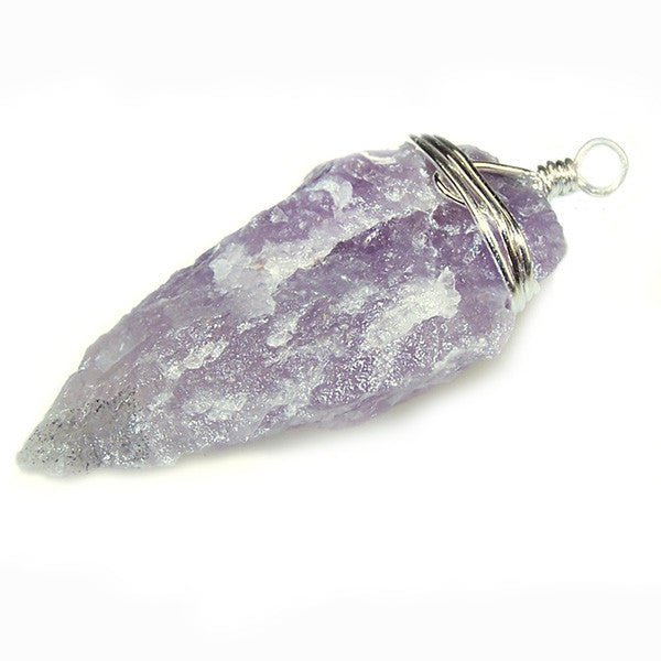 Arrowhead Pendant - Amethyst