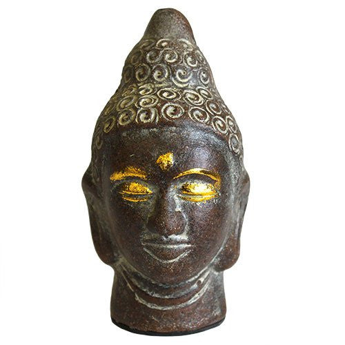 Antique Buddha Head - Chocolate