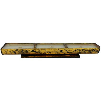Cut Bamboo 3 Candles - Gold