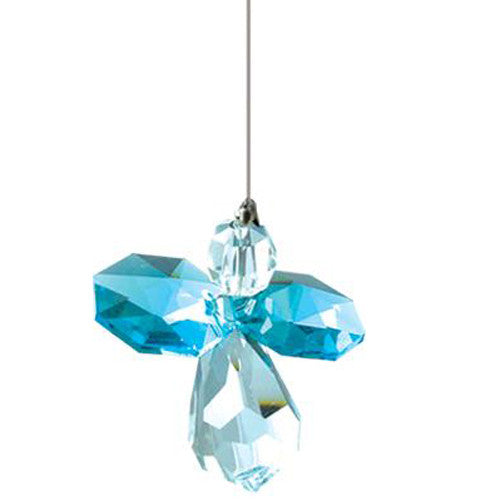 Birthstone Crystal Angel - Blue Zircon - December