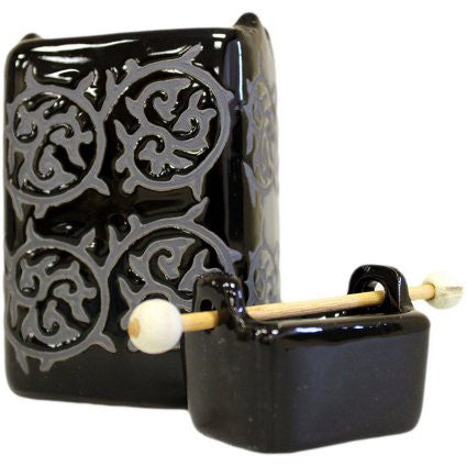 Square Black Cauldron Oil Burner