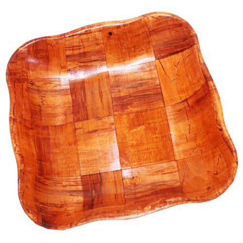 Lrg Cottonwood Wawy Sq Basket - 25cm
