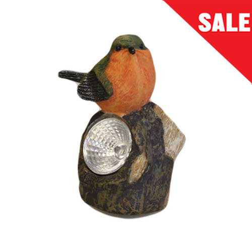 Solar Light - Orange/Green Bird