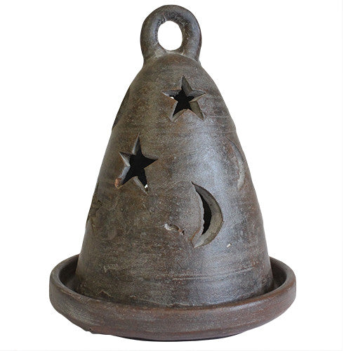 Antique Terracotta - Bell Candle Holder - Chocolate