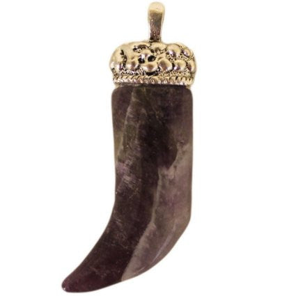 Dagger Pendant - Amethyst