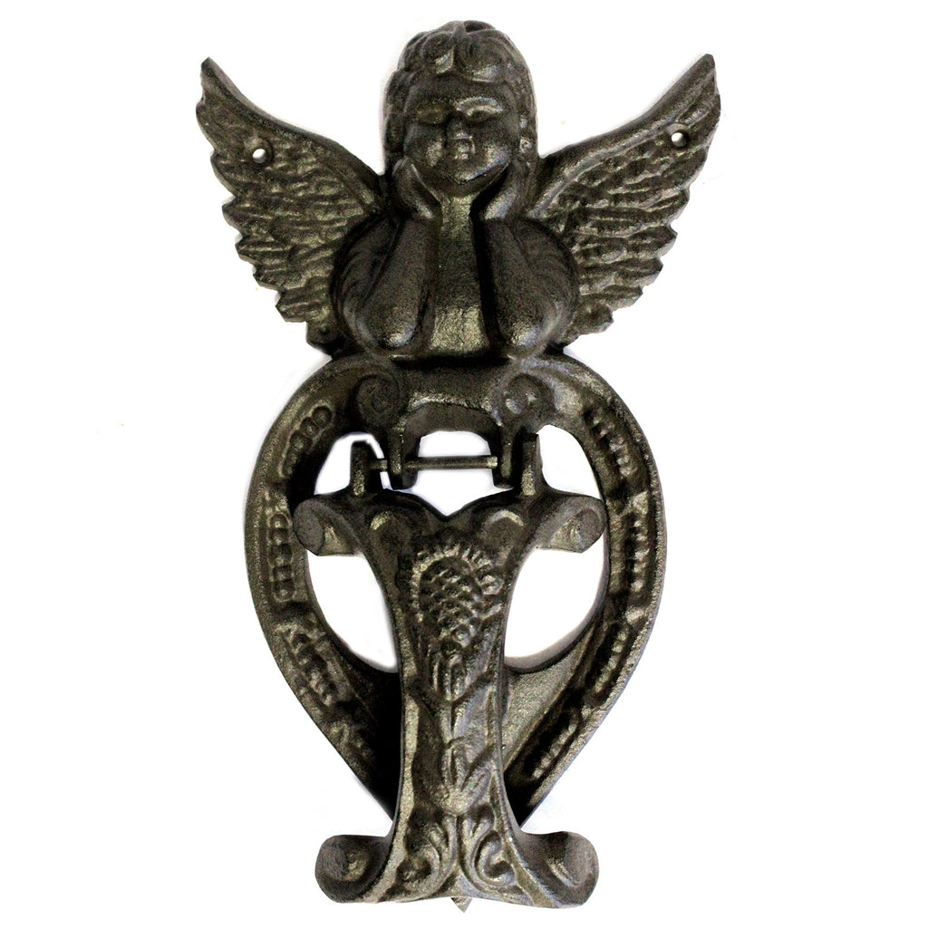 Cast Iron Knocker - Angel - Natural