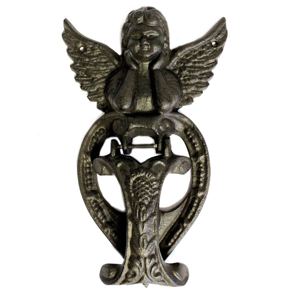 Cast Iron Knocker - Angel - Natural