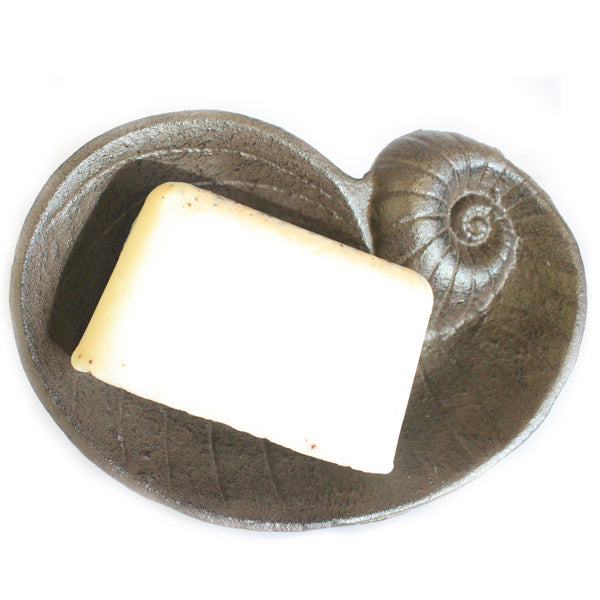 Cast Iron Soap Dish - Shell - Natural