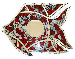 Fish Mirror - Red / White