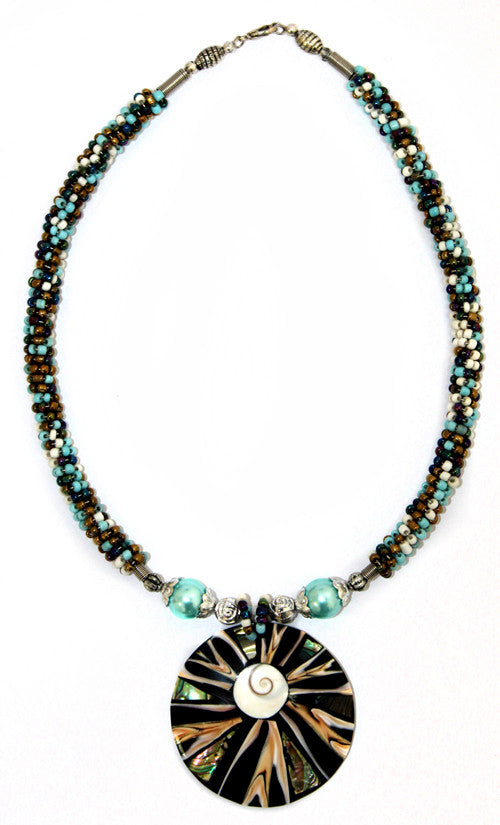 Shell Necklace - Golden Mix