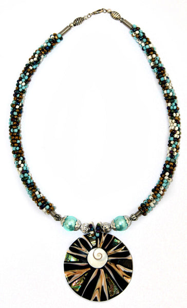 Shell Necklace - Golden Mix
