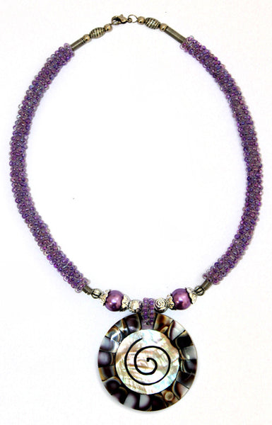 Shell Necklace - Lilac