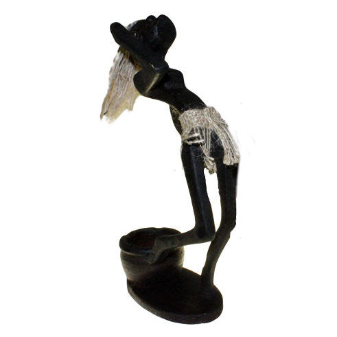 Primative Man Double Candle Holder Guy