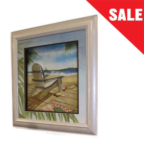 Hand Painted Relief Art - Deck Chair