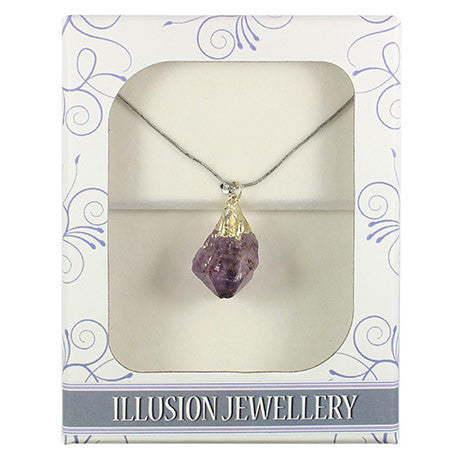 Rough Amethyst Point Pendant