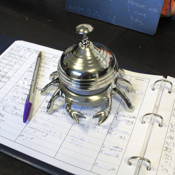 Aluminum Crab Desk Bell