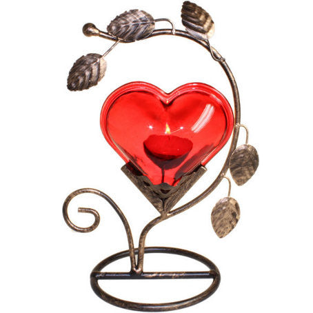 Single Big Heart Romantic Candle Holder