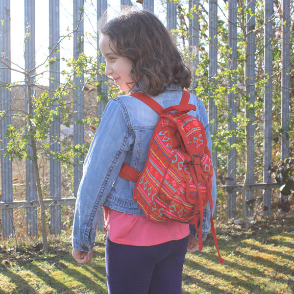 Small Nepali Backpacks - Pink
