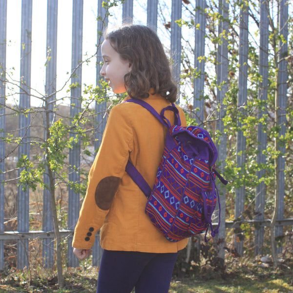 Small Nepali Backpacks - Violet