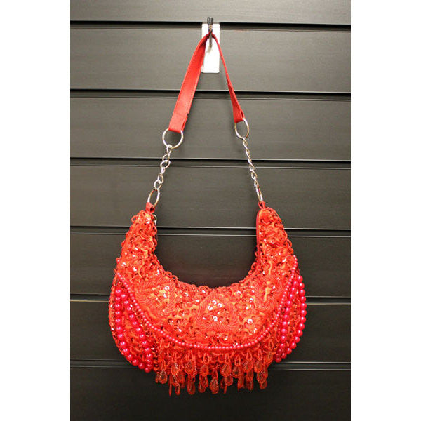 Retro Shimmy Bag - Red