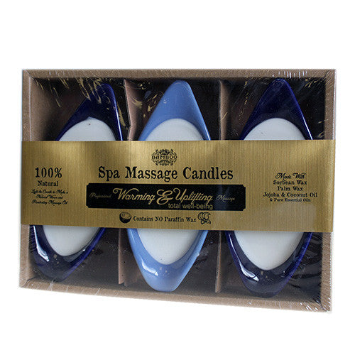 Spa Massage Candles - Muscle Ease (pack of 3)