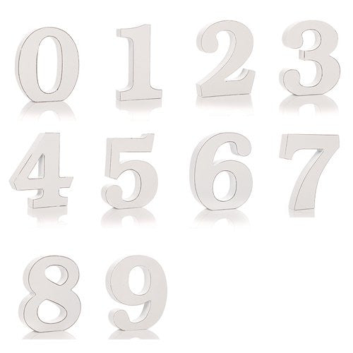 Shabby Chic Numbers 1 through 0
