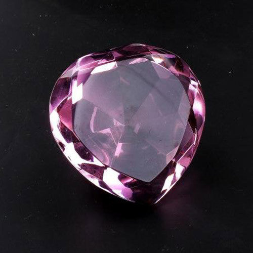 Plain Pink Crystal Heart