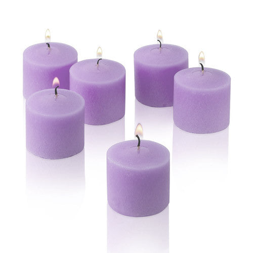 1x pack of 12 Scented Votive Candles - Lavender