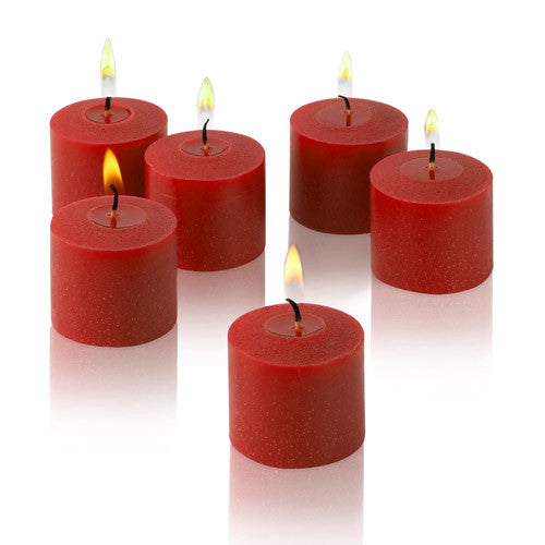 1x pack of 12 Scented Votive Candles - Strawberry