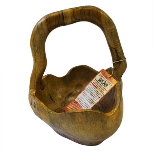 Teak Root - Med Handle Bowl