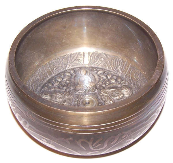 Lrg Five Buddha Singing Bowl